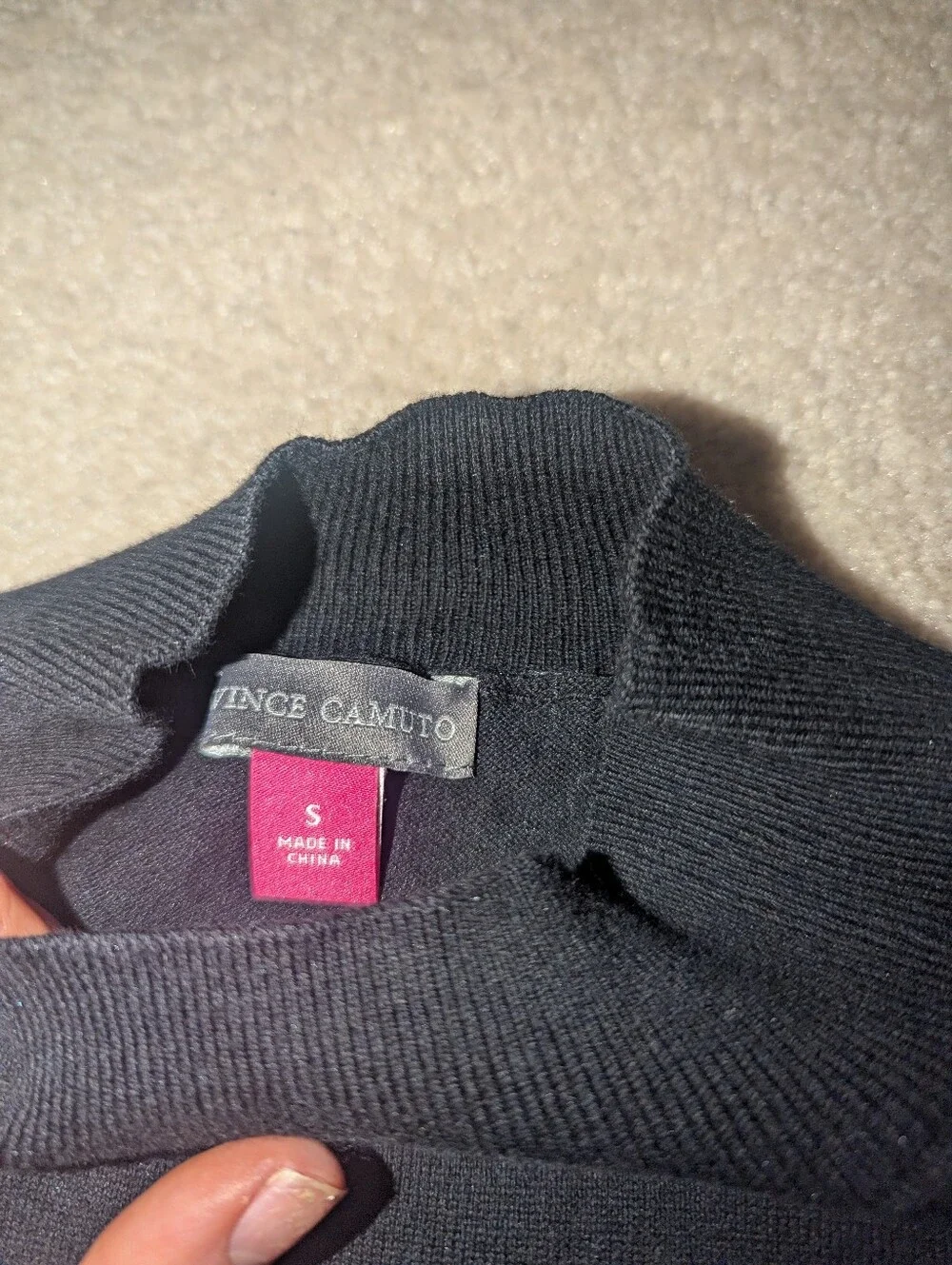 Nwt Vince Camuto Black Top Sz S